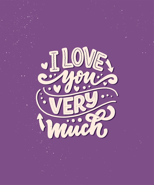 Modern lettering quote illustration