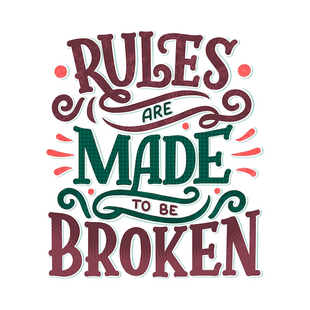 Modern lettering quote illustration