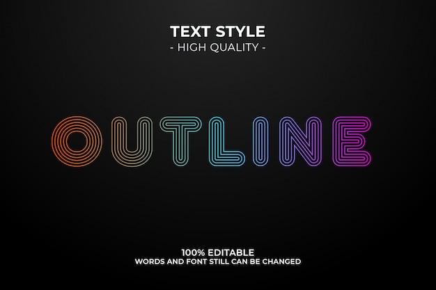 Modern lettering text effect