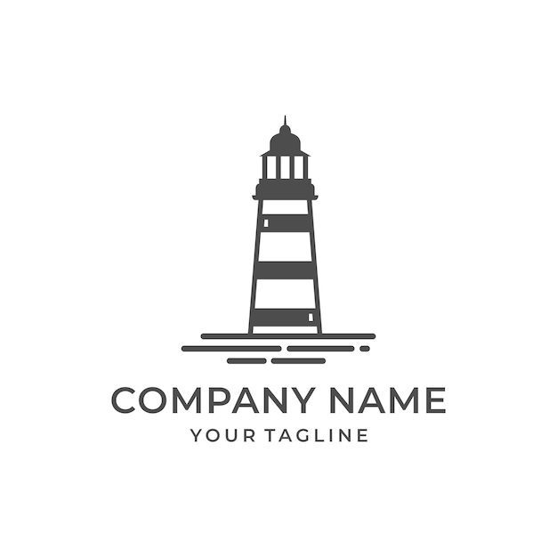 Modern Lighthouse Logo Design