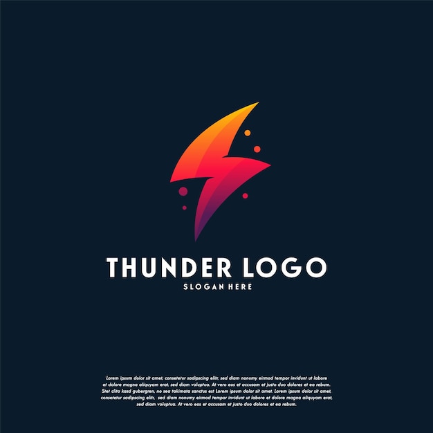 Modern Lightning Thunder logo designs, Electricity logo template, Logo symbol icon