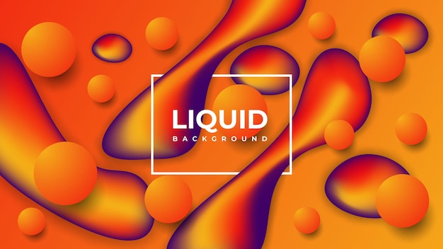 Modern liquid abstract background design