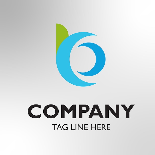 Modern logo COMPANY placeholder tagline gradient backdrop