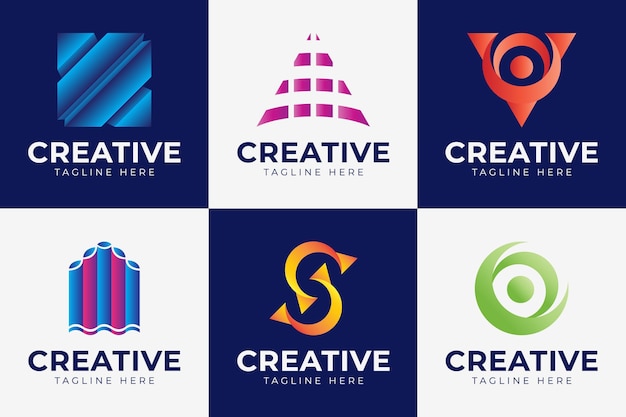 Modern logo design collection for branding and corporate identity