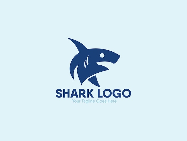 Vector modern logo design template shark logo