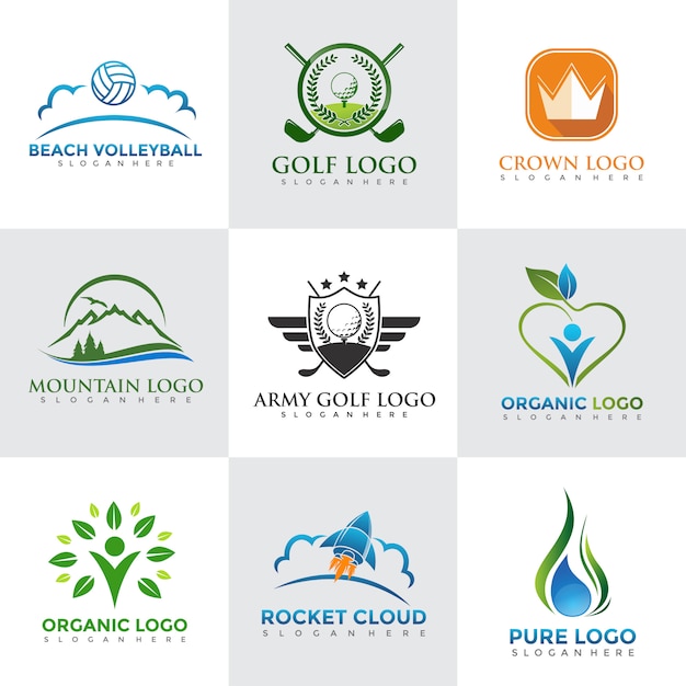 Modern Logo Design Templates Set