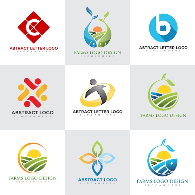 Modern Logo Design Templates Set