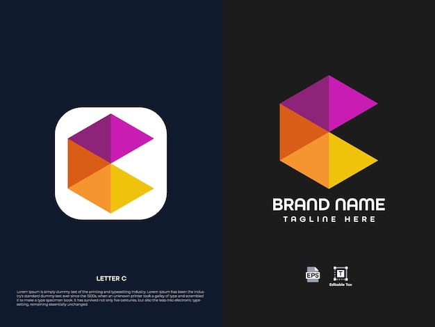 Vector modern logo design