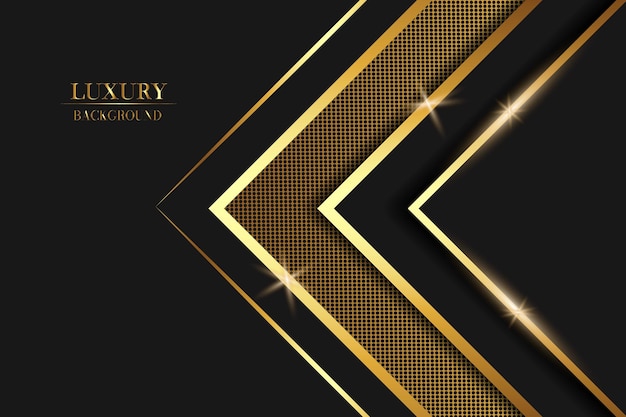 Modern Luxury Background Template with Golden Circle Design