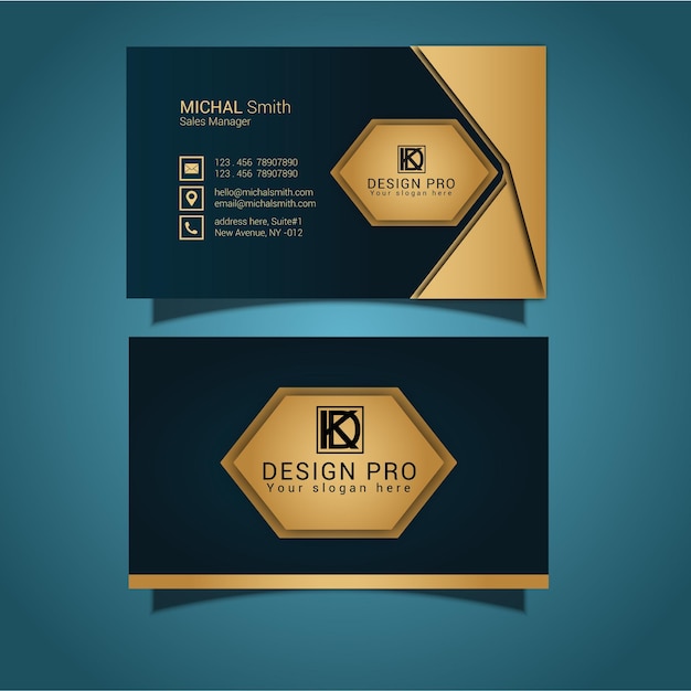 Modern luxury business card design