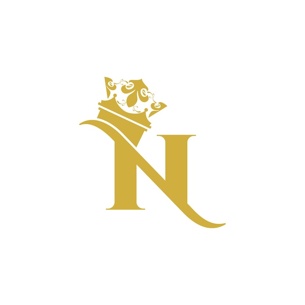 Modern and luxury crown letter design logo