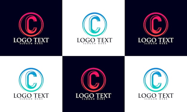 Modern luxury letter c logos