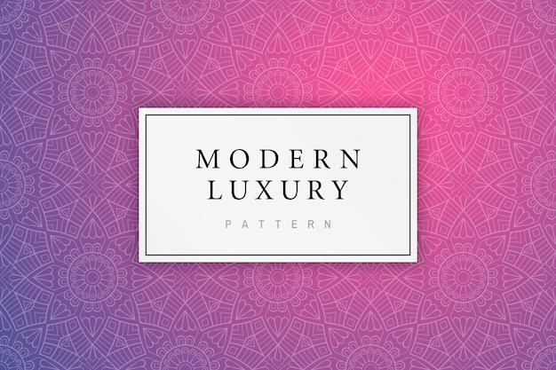 Modern luxury pattern with indian ornament