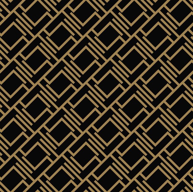 Modern Luxury stylish geometric textures with lines seamless patterns