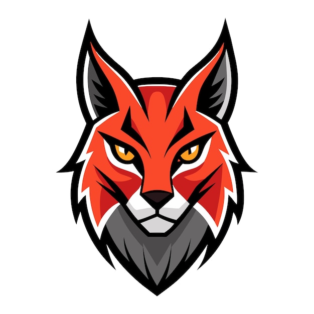 Modern lynx logo illustration design