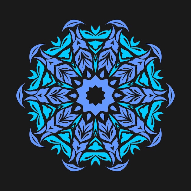 Modern mandala art illustration vector design Premium Vector