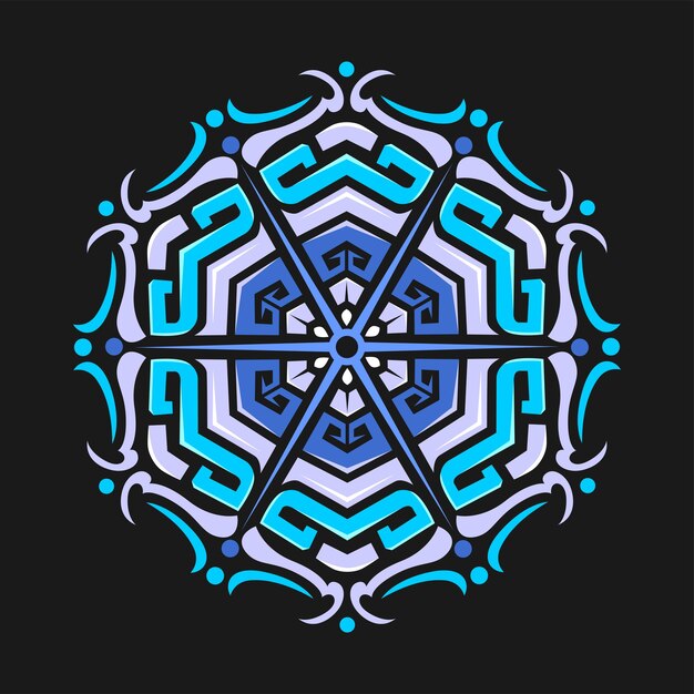 Modern mandala art illustration vector design Premium Vector