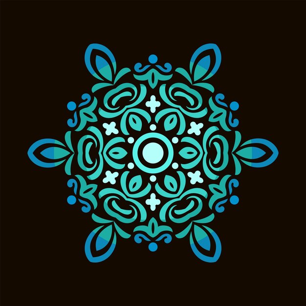 Modern mandala art illustration vector design