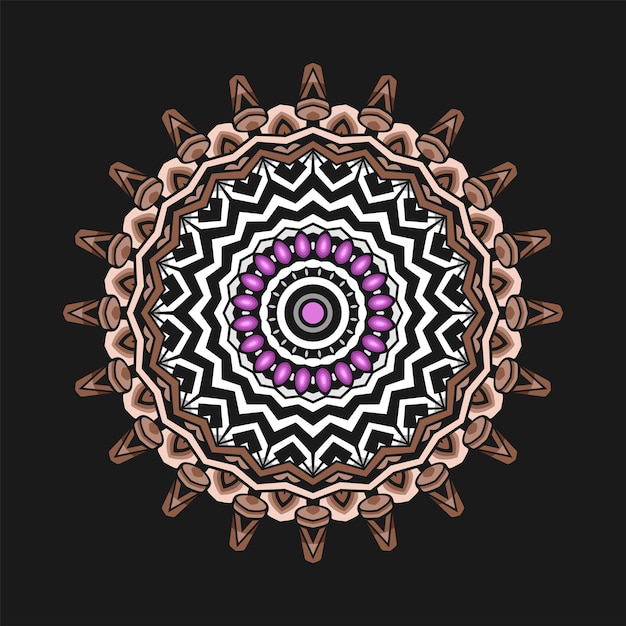 Modern mandala art illustration vector design