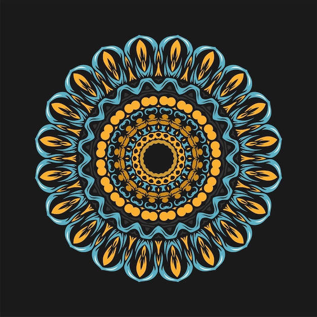 Modern mandala art illustration vector design