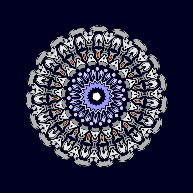 Modern mandala art illustration vector design