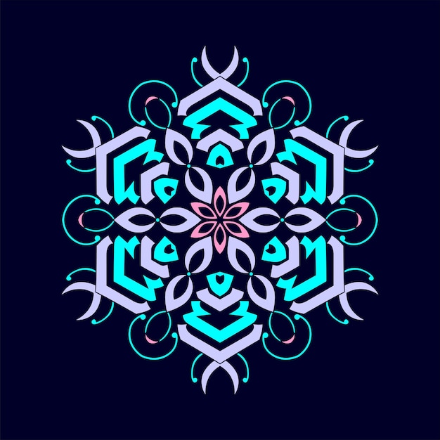 Modern mandala art illustration vector design