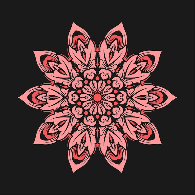 Modern mandala art illustration vector design