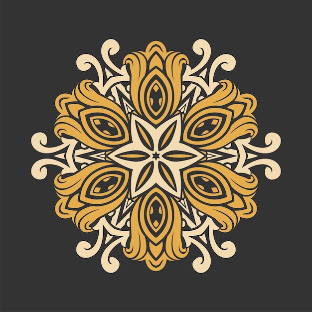 Modern mandala art illustration vector design