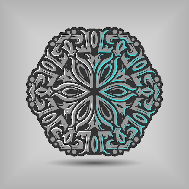 Modern mandala art illustration vector design