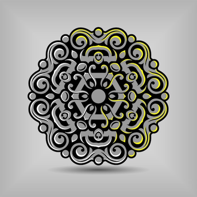 Modern mandala art illustration vector design