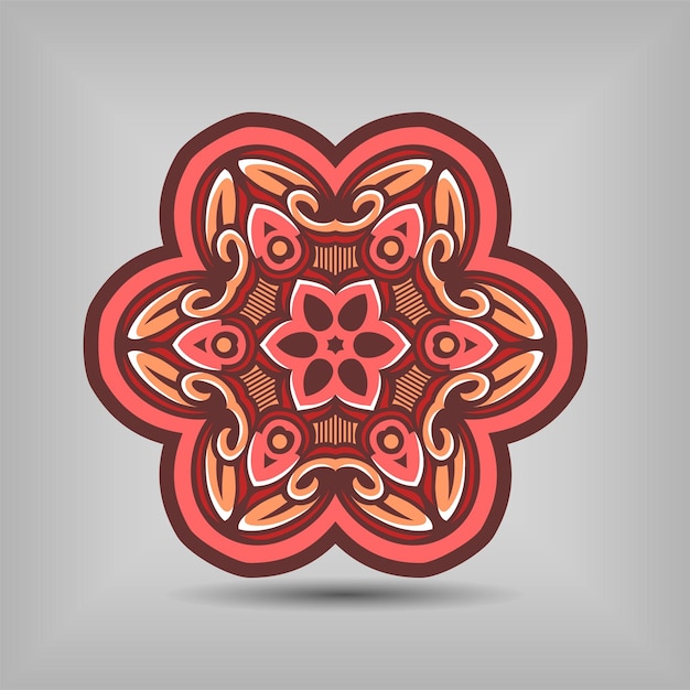 Modern mandala art illustration vector design