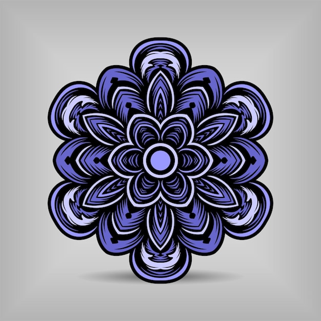 Modern mandala art illustration vector design