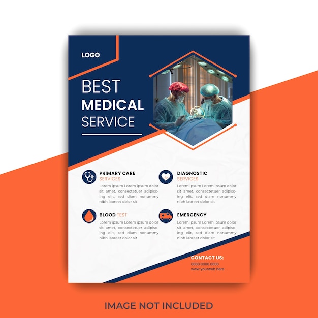 Modern medical banner for social media post template