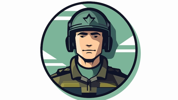 Vector modern military icon design vector illustration in flat style