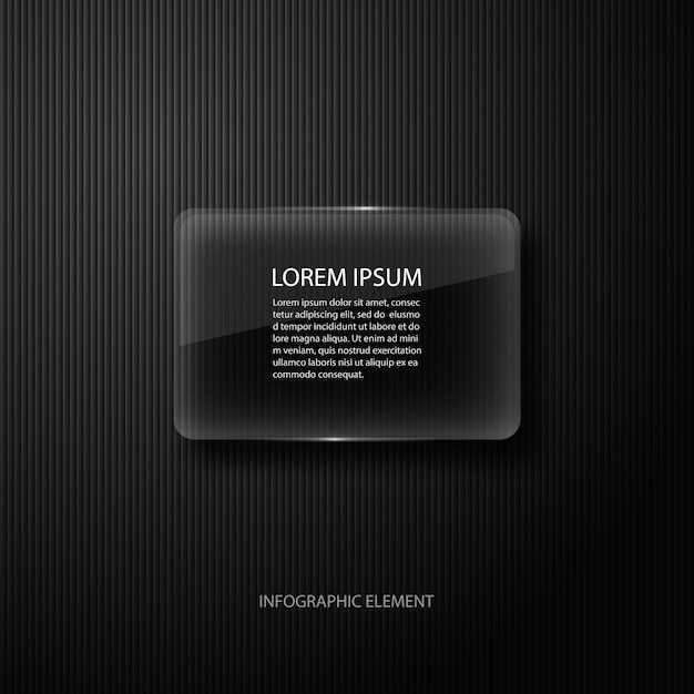 Modern minimal black infographics design element for business presentation.