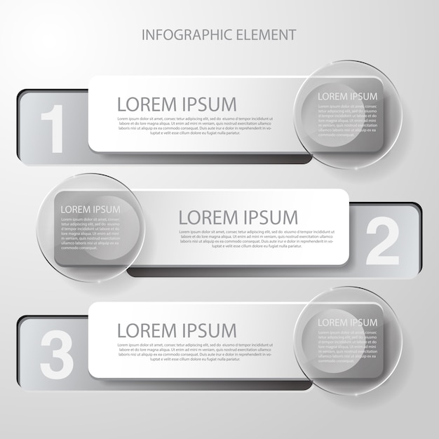 Modern minimal black infographics design element for business presentation.