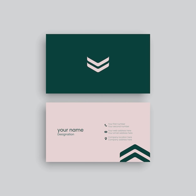 Modern and minimal business card design