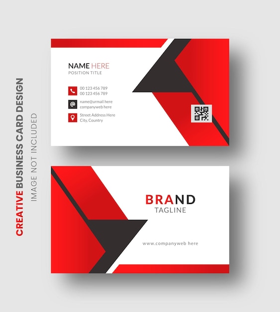 Modern Minimal And Creative Business card design template Premium Vector Design