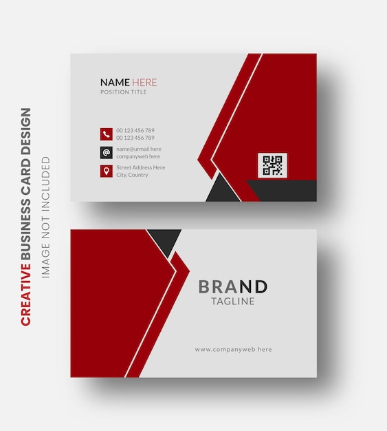 Modern Minimal And Creative Business card design template Premium Vector Design