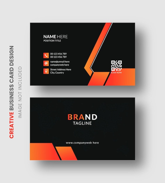 Modern Minimal And Creative Business card design template Premium Vector Design