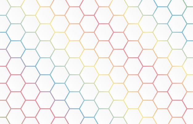 Modern minimal elegant hexagon background