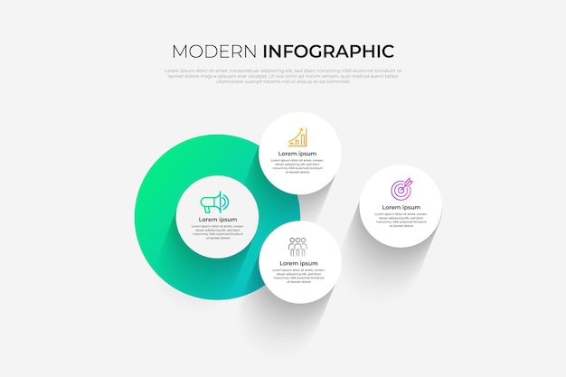 Modern minimal infographics