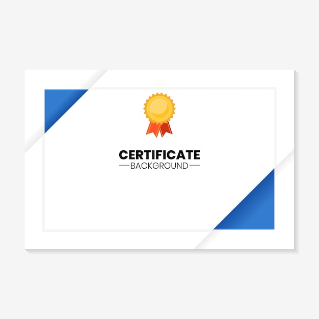 modern minimalist award certificate background template