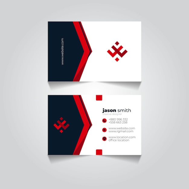 modern minimalist business card design