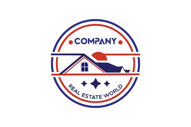 Modern minimalistic real estate logo