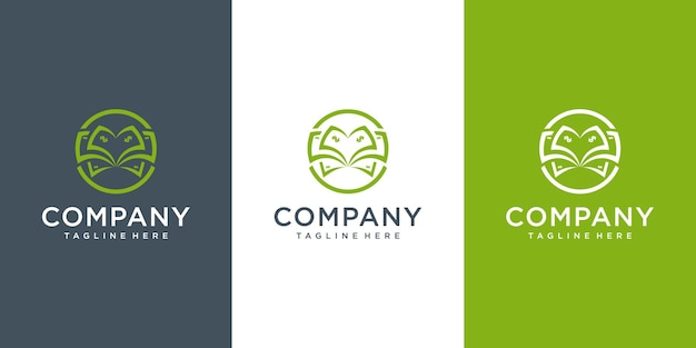 Modern money logo concept Premium Vector