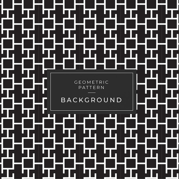 Modern Monochrome Geometric Seamless Pattern Background Deco