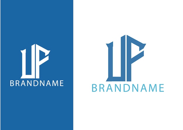 Modern monogram initial letter ut logo design template