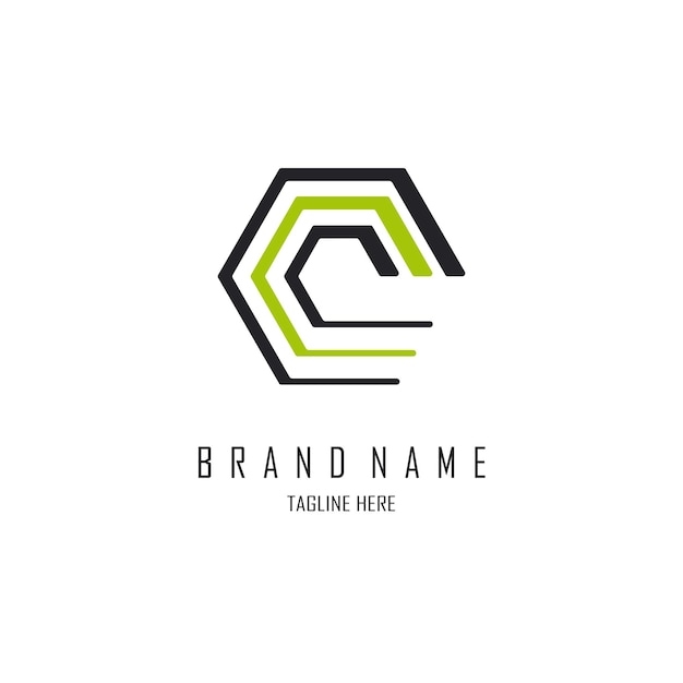 modern monogram logo template design for brand or company and other