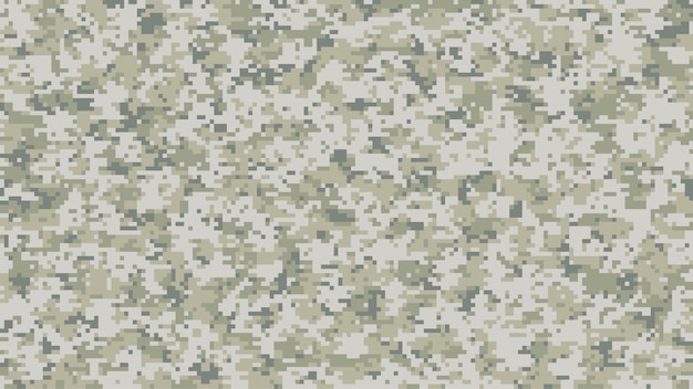 modern multi-scale camouflage pattern in digital pixels